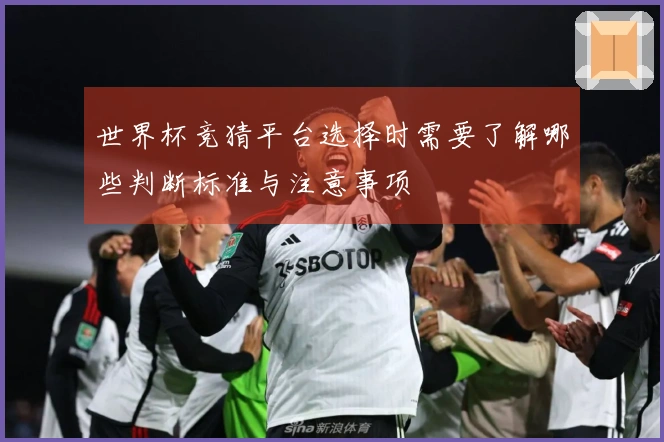 世界杯竞猜平台选择时需要了解哪些判断标准与注意事项